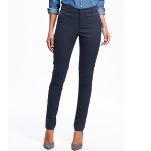 NWT Lands End Women's Mid Rise Straight Leg Chino Pants Navy Size 18 37/38W $80